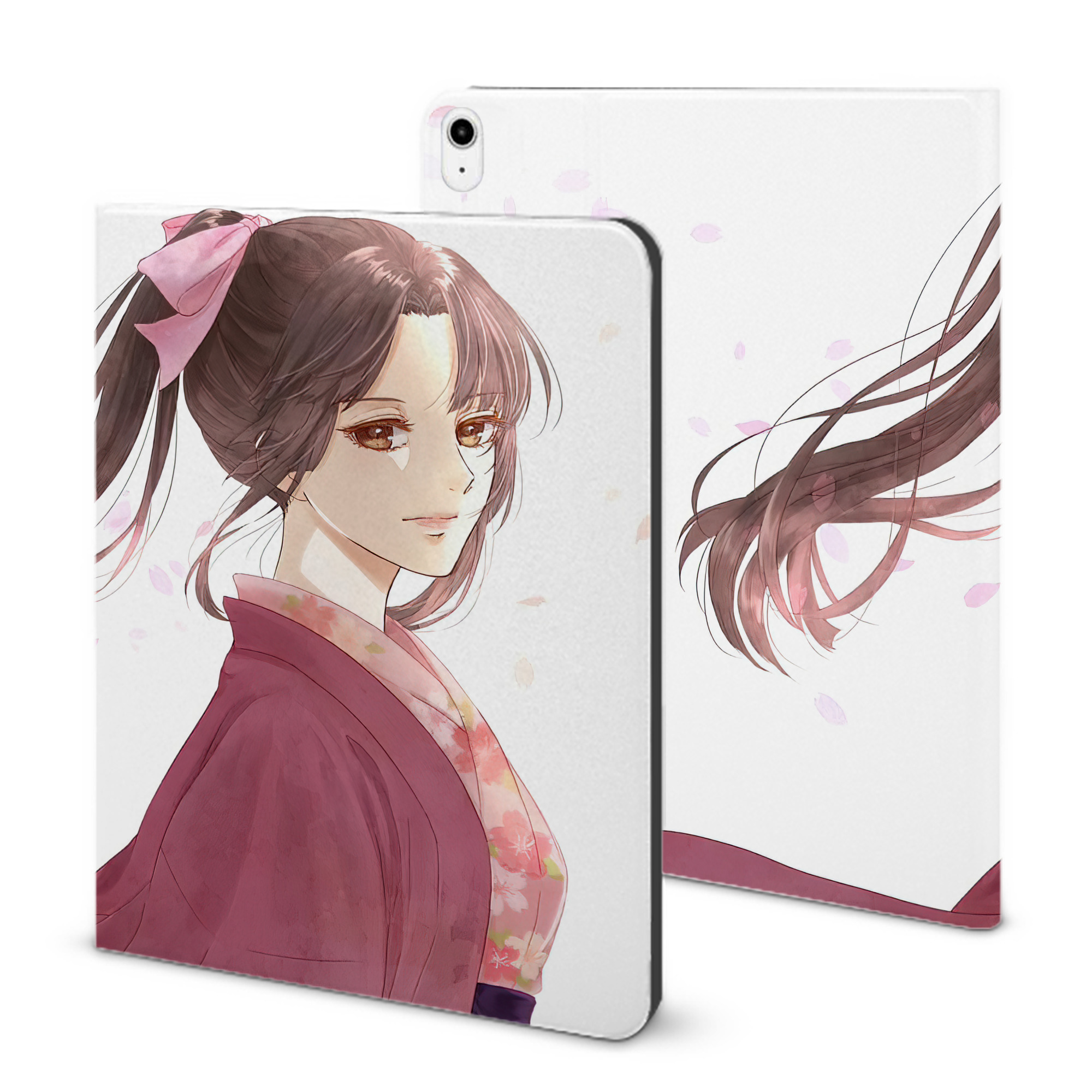 （画像用） ぎんたま 坂田銀時（さかたぎんとき） 神楽 志村新八（しむら しんぱち） GINTAMA Sakata Gintoki Kagura Shimura Shinpachi IPadケース ペンホルダー付き ブックスタイルデザイン